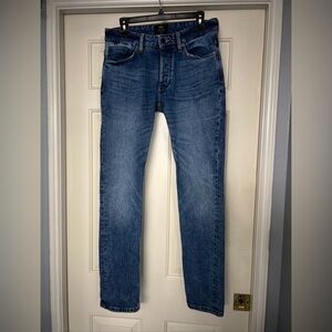 NEUW Lou Slim Button Fly Blue Jeans
